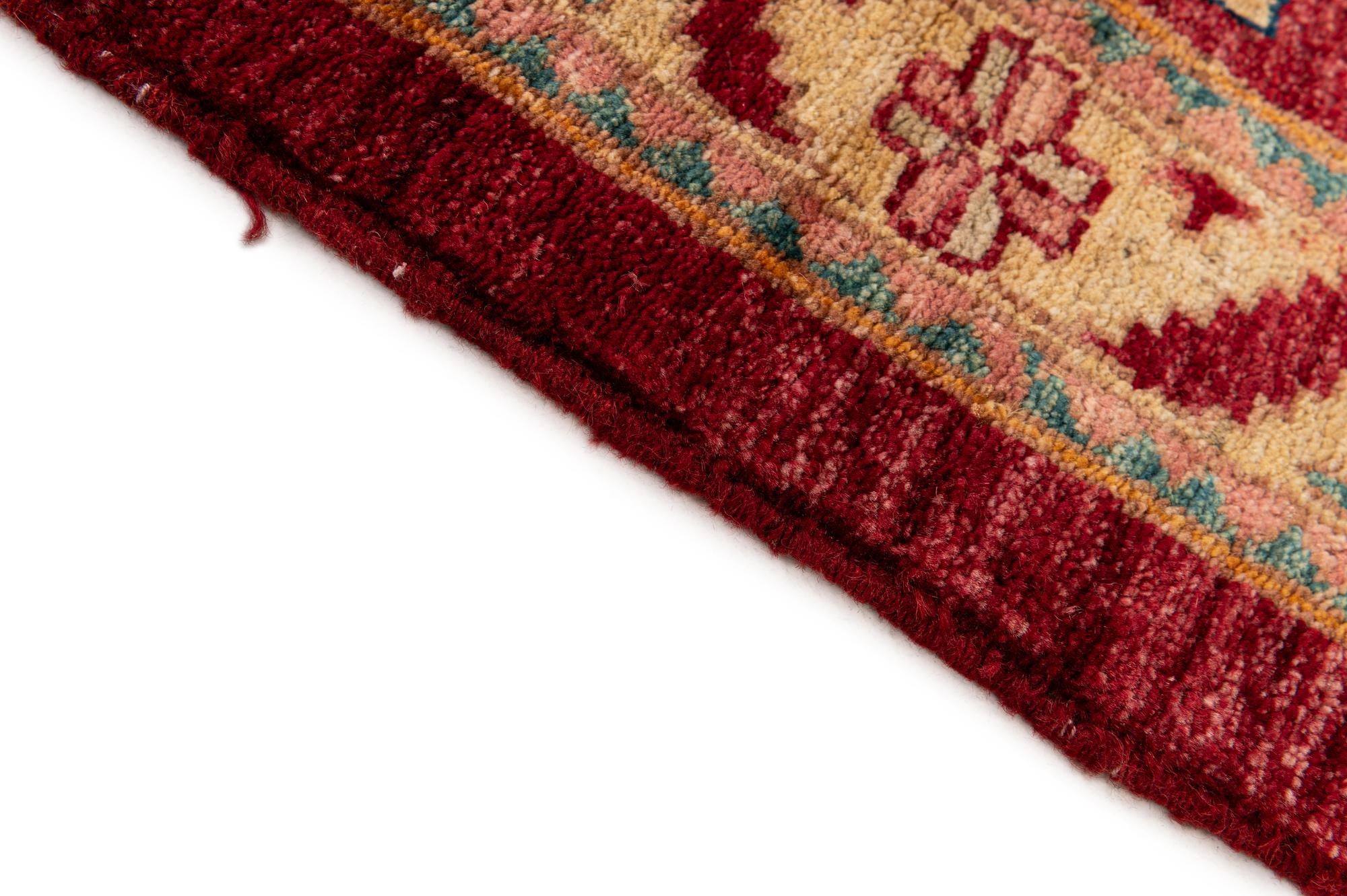 3' 4 x 4' 4 Hand Knotted Ziegler Wool Rug
