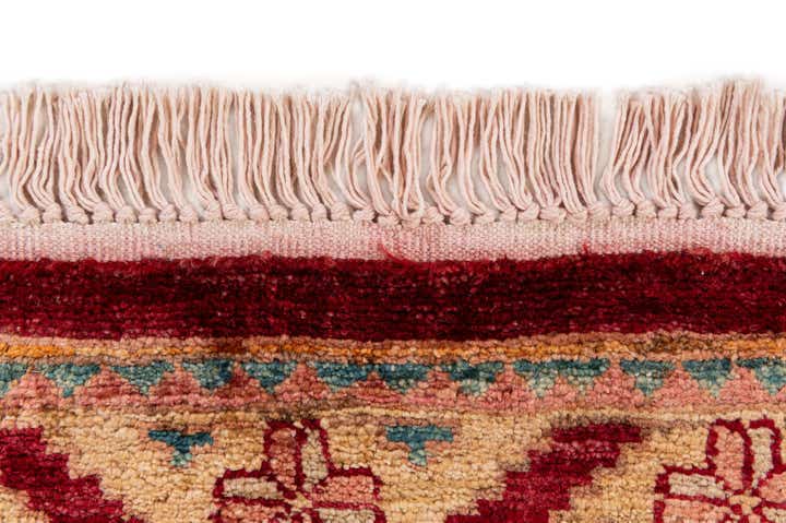 3' 4 x 4' 4 Hand Knotted Ziegler Wool Rug