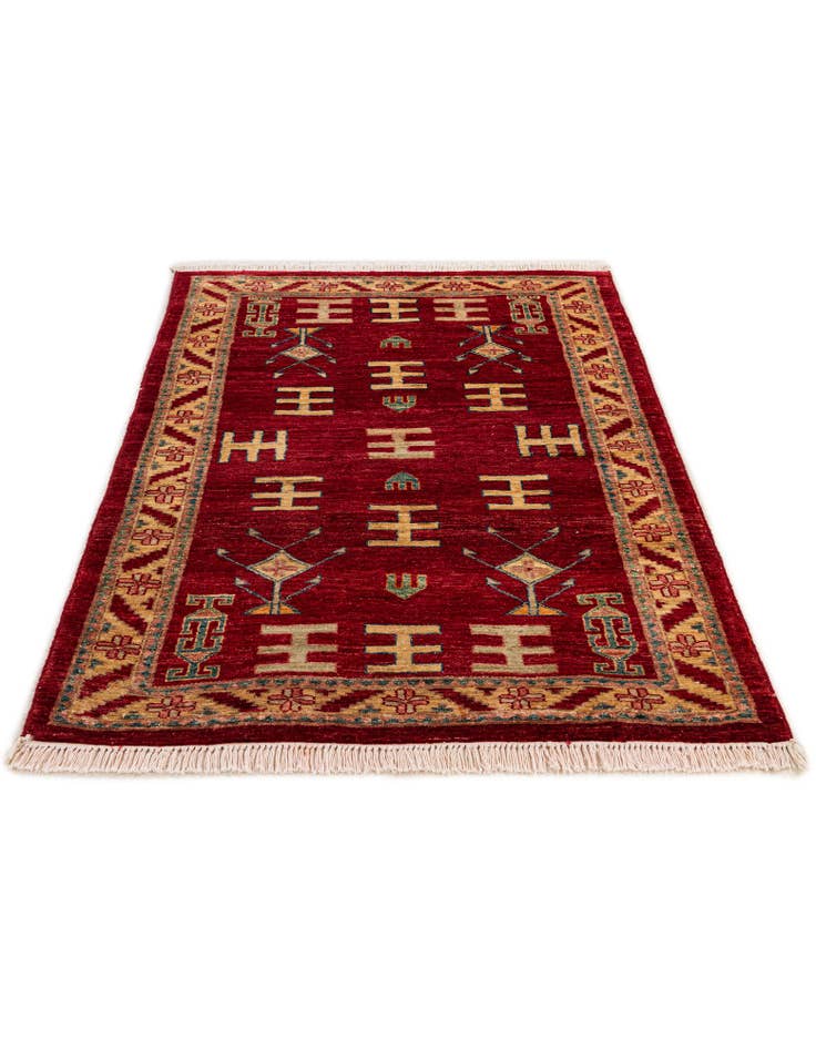 Detail image of 3' 3 x 4' 11  Hand Knotted Ziegler Wool Rug