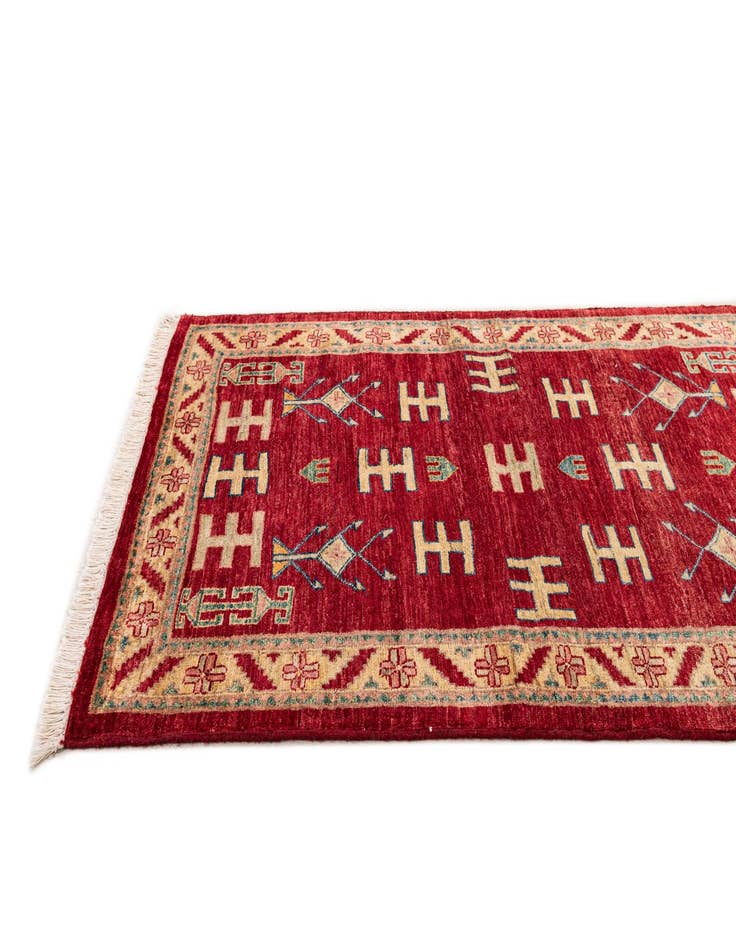 Detail image of 3' 3 x 4' 11  Hand Knotted Ziegler Wool Rug