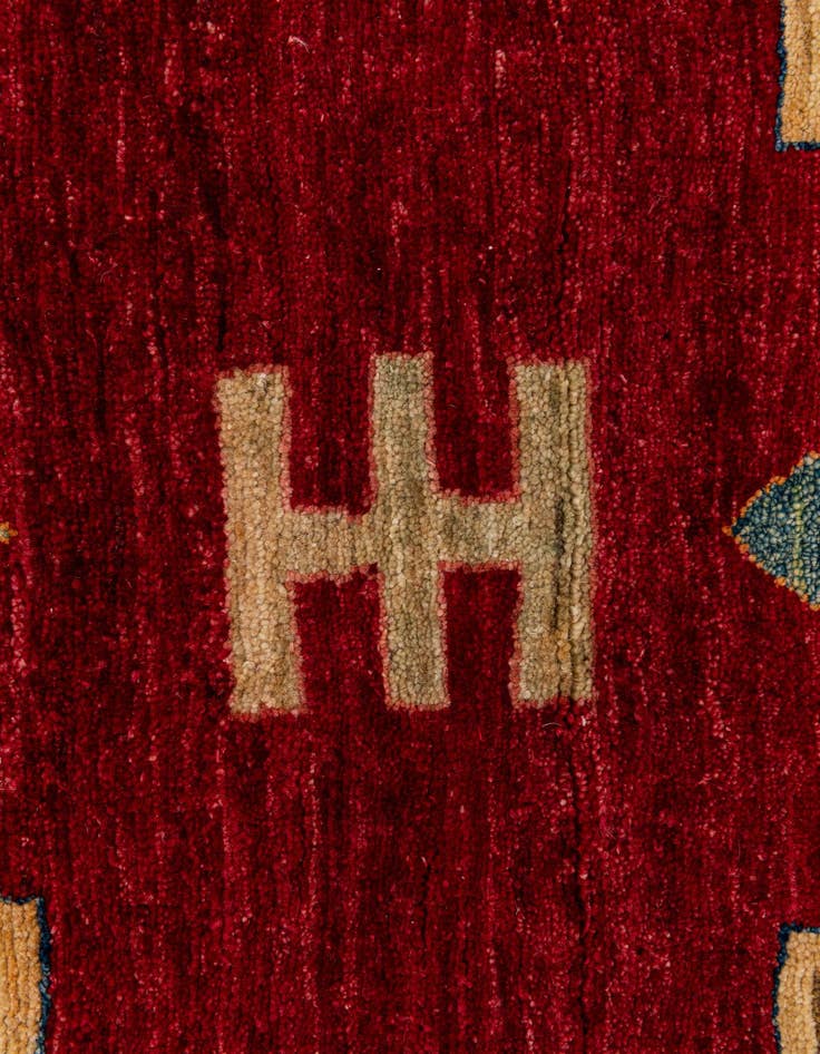 Detail image of 3' 3 x 4' 11  Hand Knotted Ziegler Wool Rug