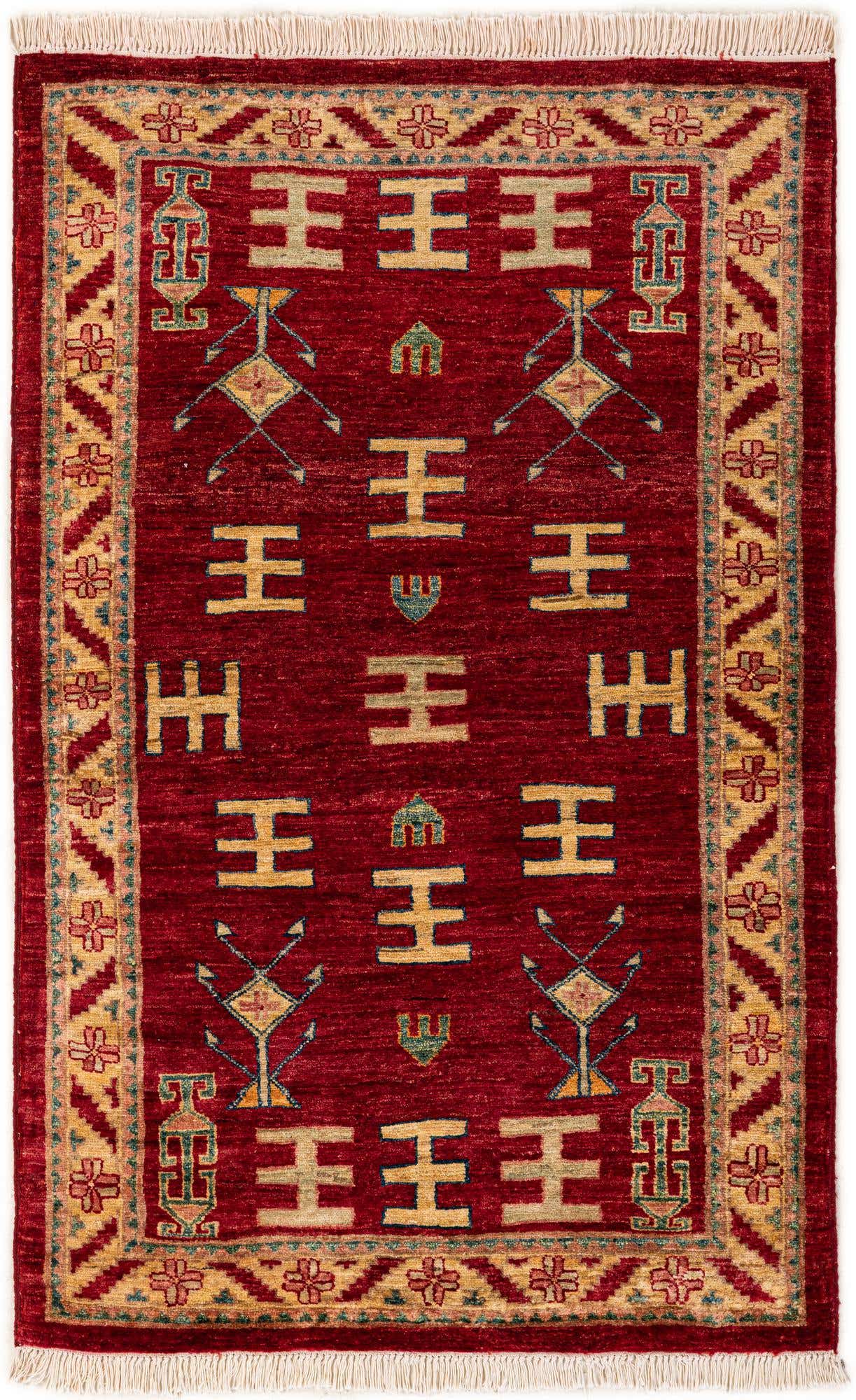3' 3 x 4' 11 Hand Knotted Ziegler Wool Rug