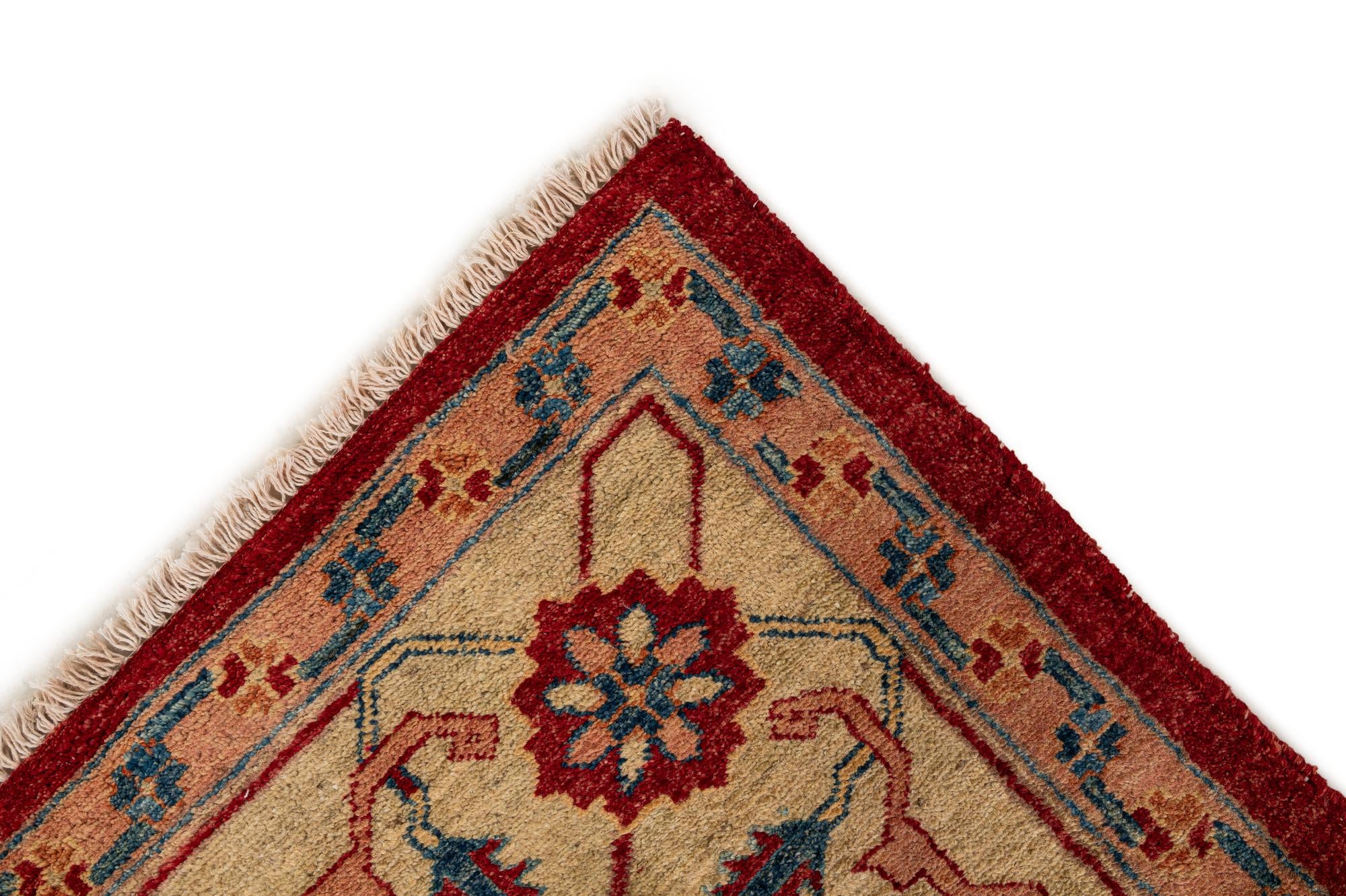 5' 8 x 8' 3 Hand Knotted Ziegler Wool Rug