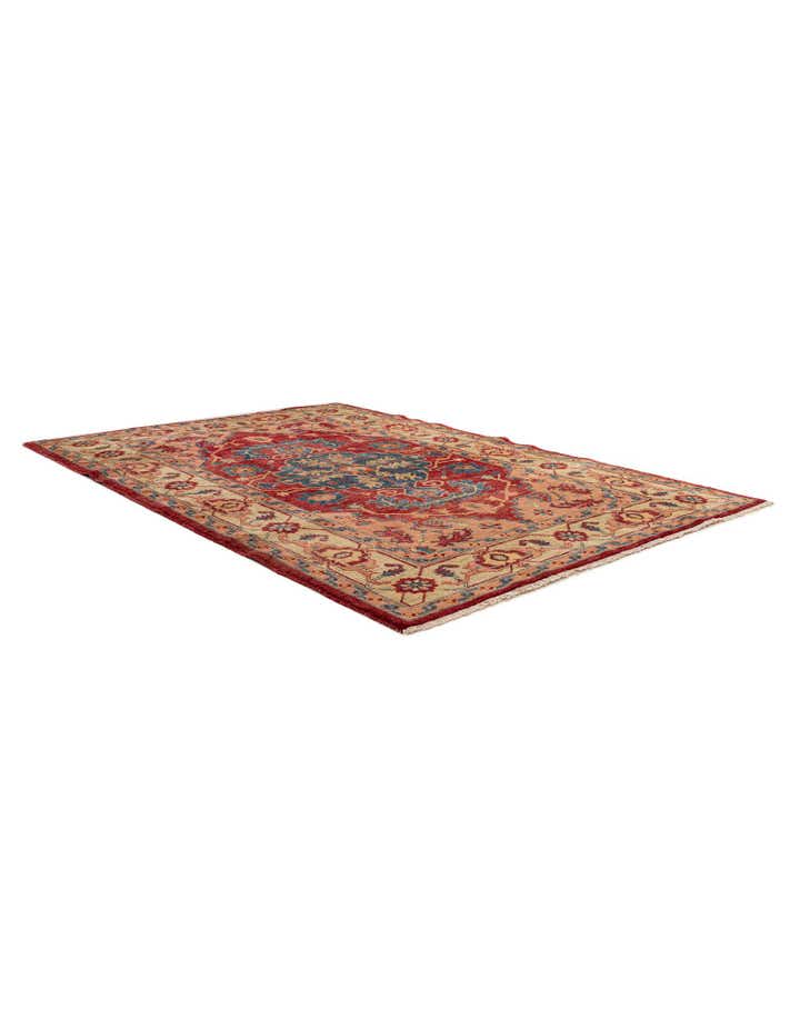 5' 8 x 8' 3 Hand Knotted Ziegler Wool Rug