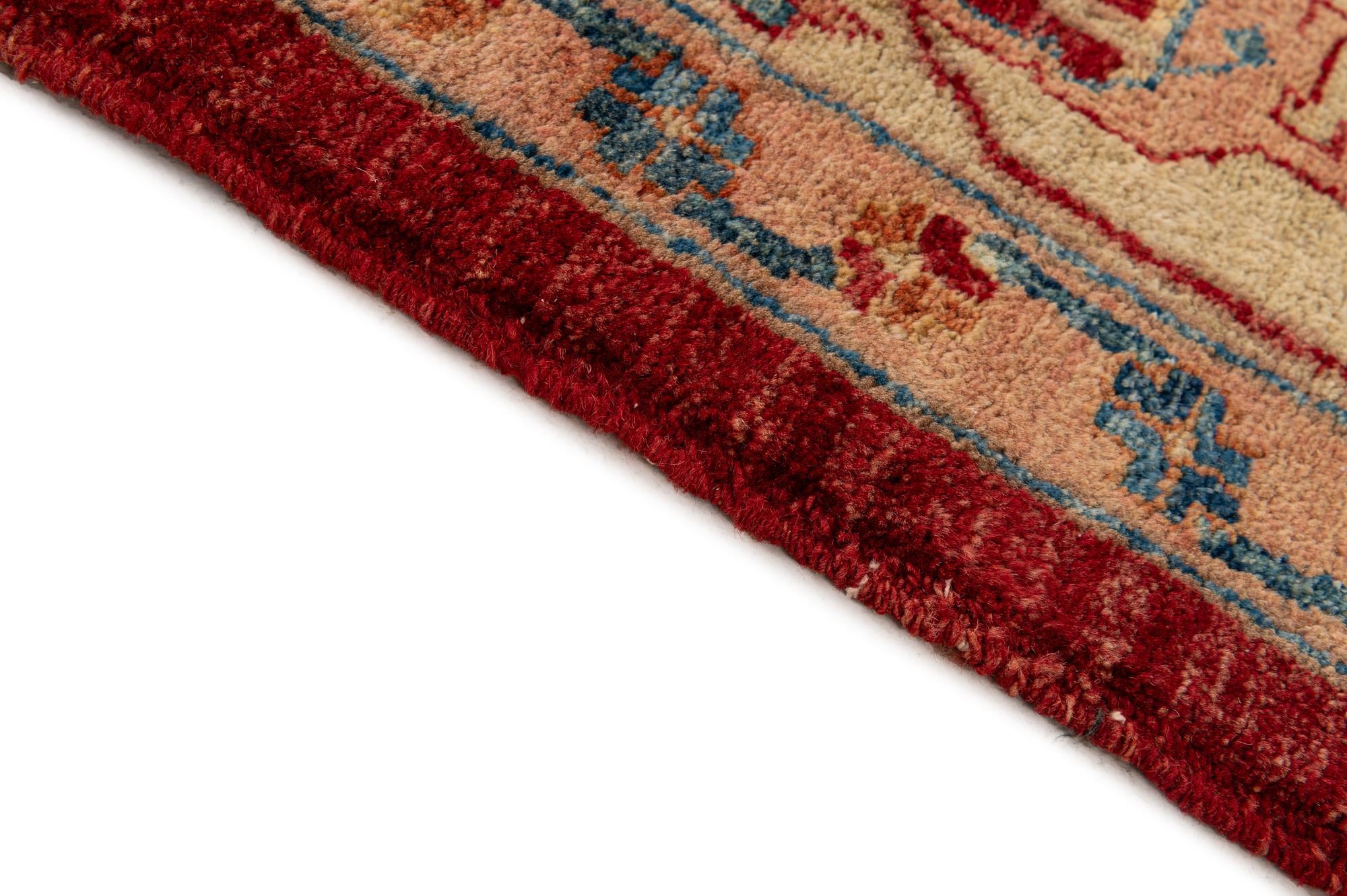 5' 8 x 8' 3 Hand Knotted Ziegler Wool Rug