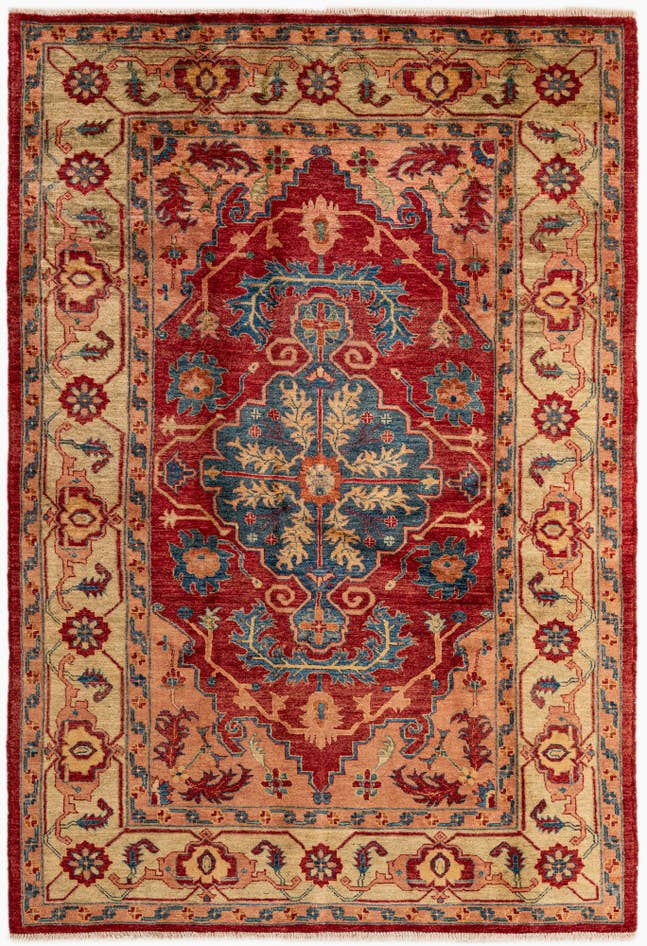 Detail image of 5' 8 x 8' 3 Hand Knotted Ziegler Wool Rug