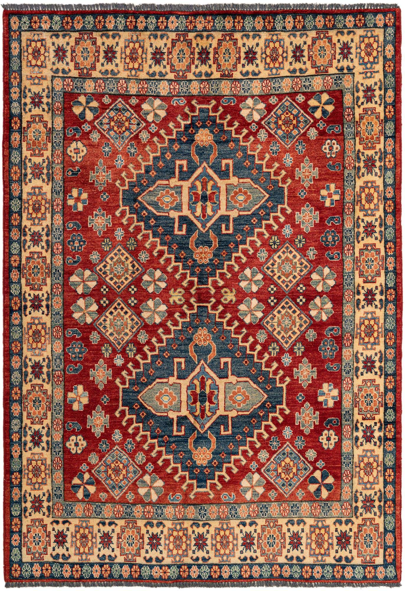 4' 11 x 6' 11 Hand Knotted Ziegler Wool Rug