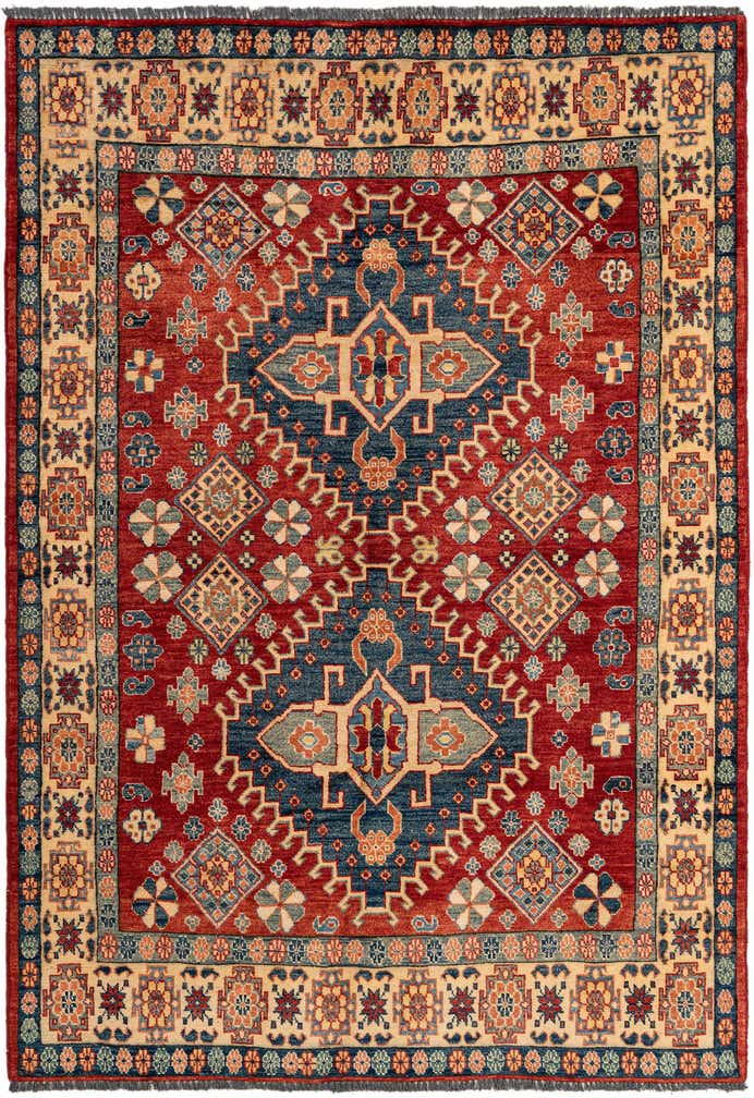4' 11 x 6' 11 Hand Knotted Ziegler Wool Rug