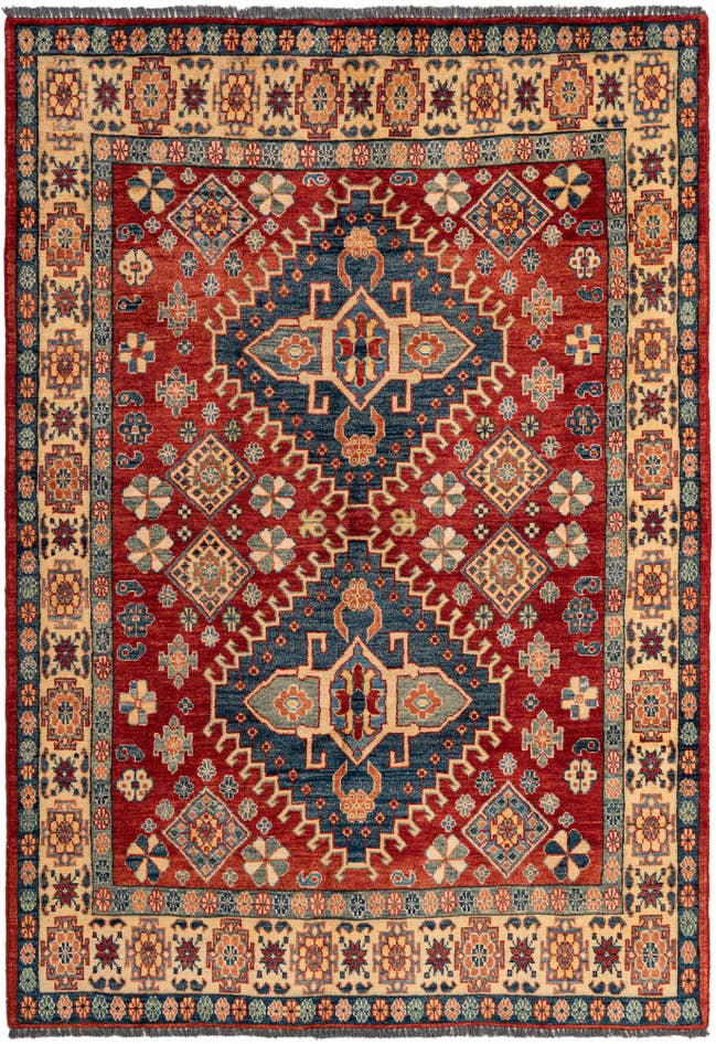 Detail image of 4' 11 x 6' 11 Hand Knotted Ziegler Wool Rug