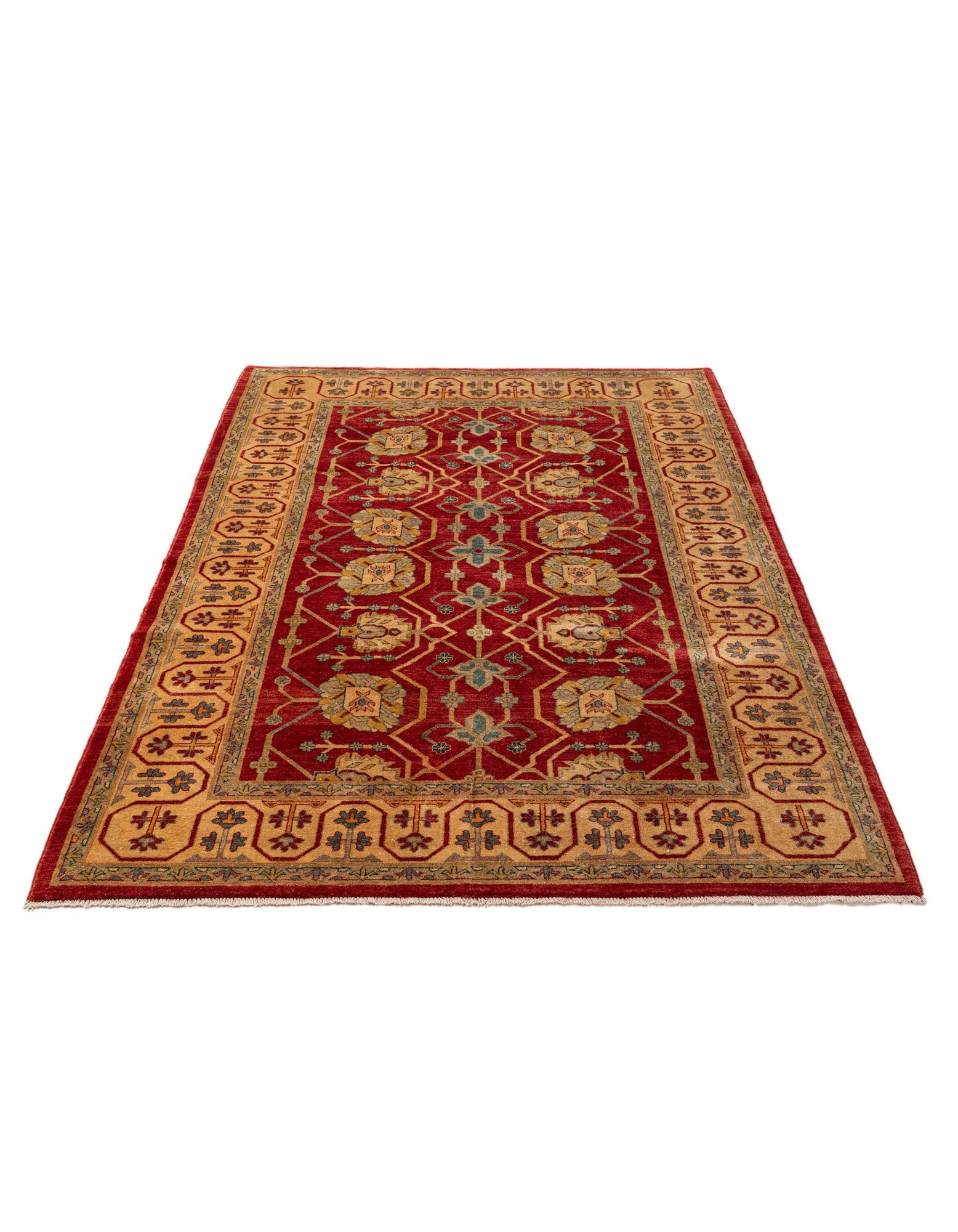 6' 6 x 10' Hand Knotted Ziegler Wool Rug