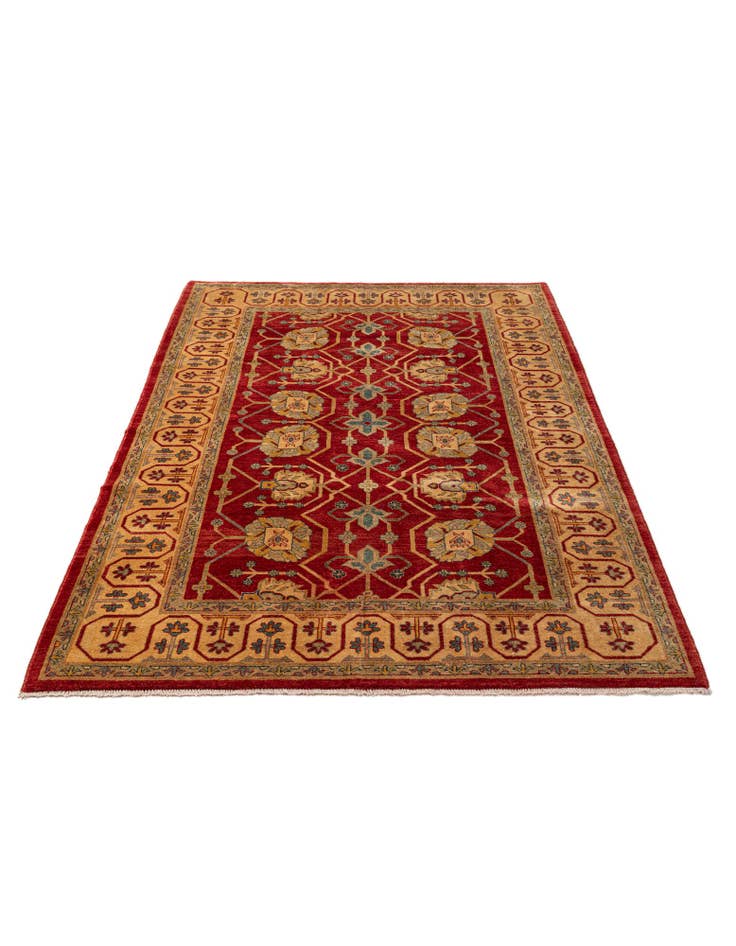 Detail image of 6' 6 x 10' Hand Knotted Ziegler Wool Rug