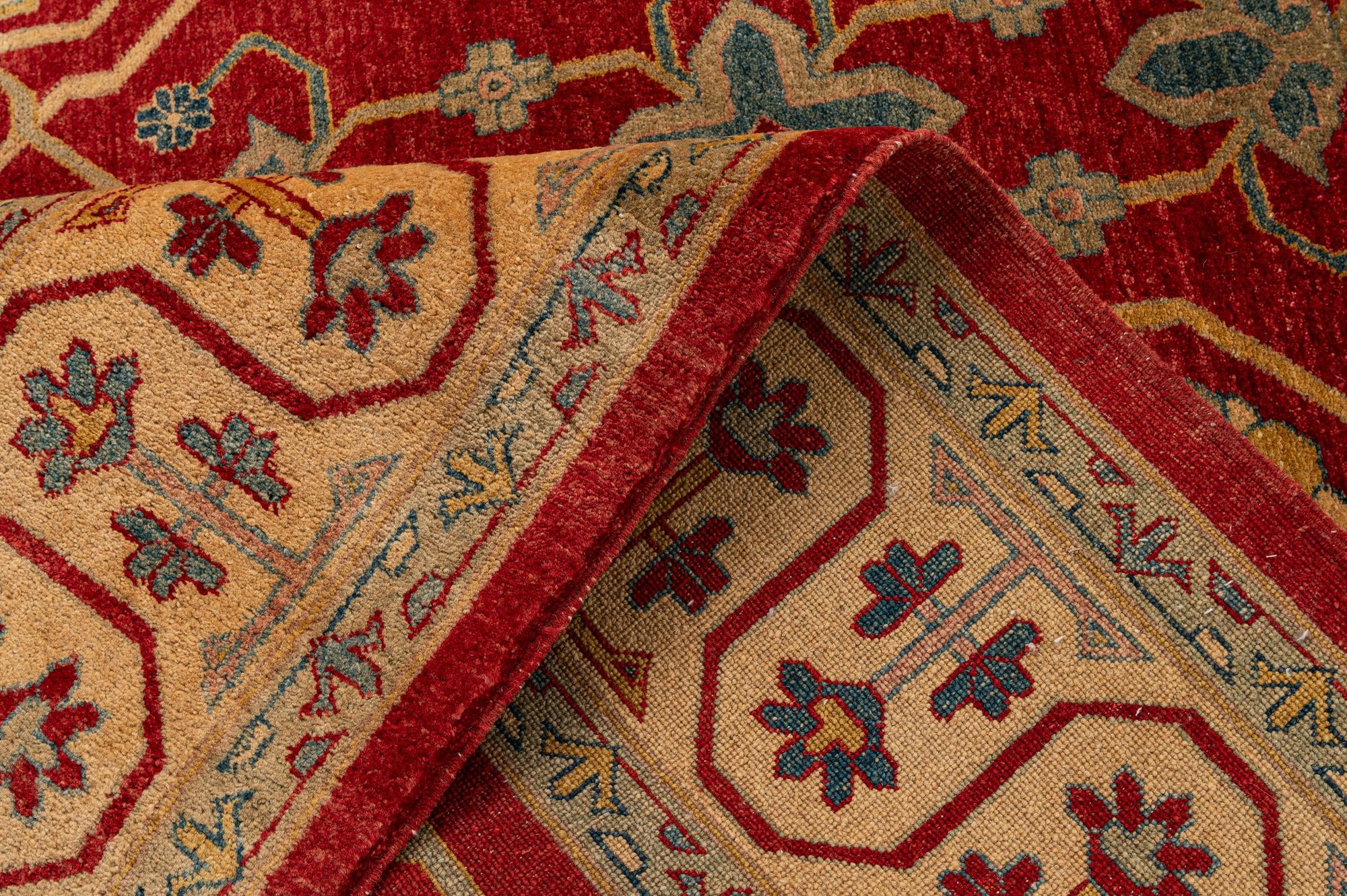 6' 6 x 10' Hand Knotted Ziegler Wool Rug