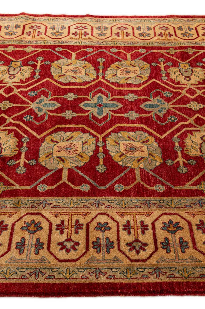 6' 6 x 10' Hand Knotted Ziegler Wool Rug