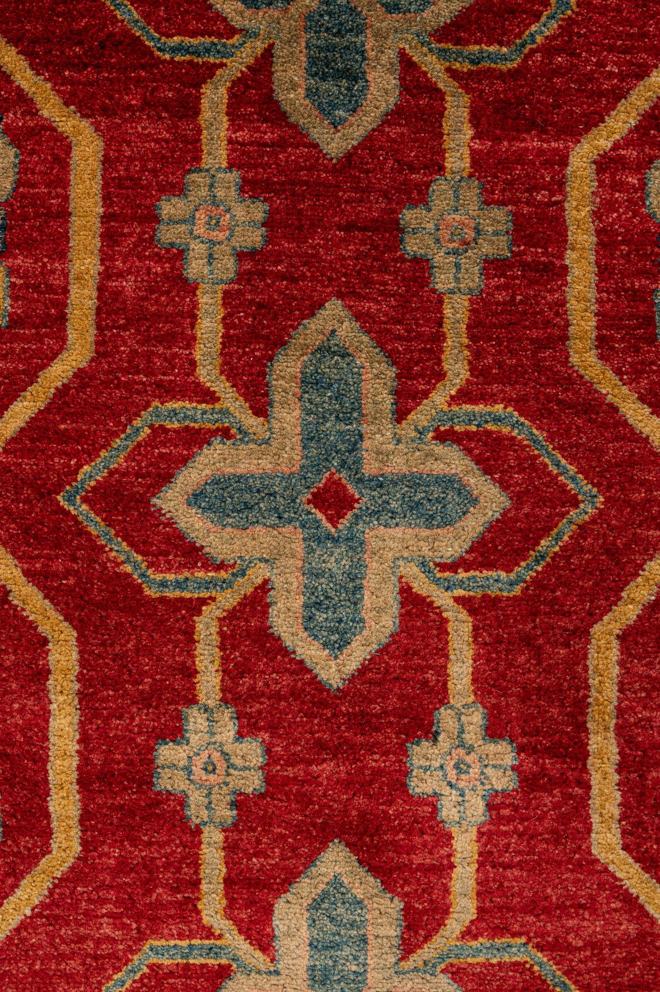 6' 6 x 10' Hand Knotted Ziegler Wool Rug