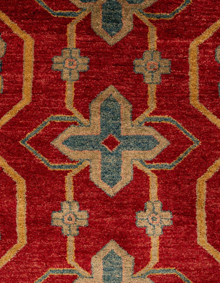 Detail image of 6' 6 x 10'  Hand Knotted Ziegler Wool Rug