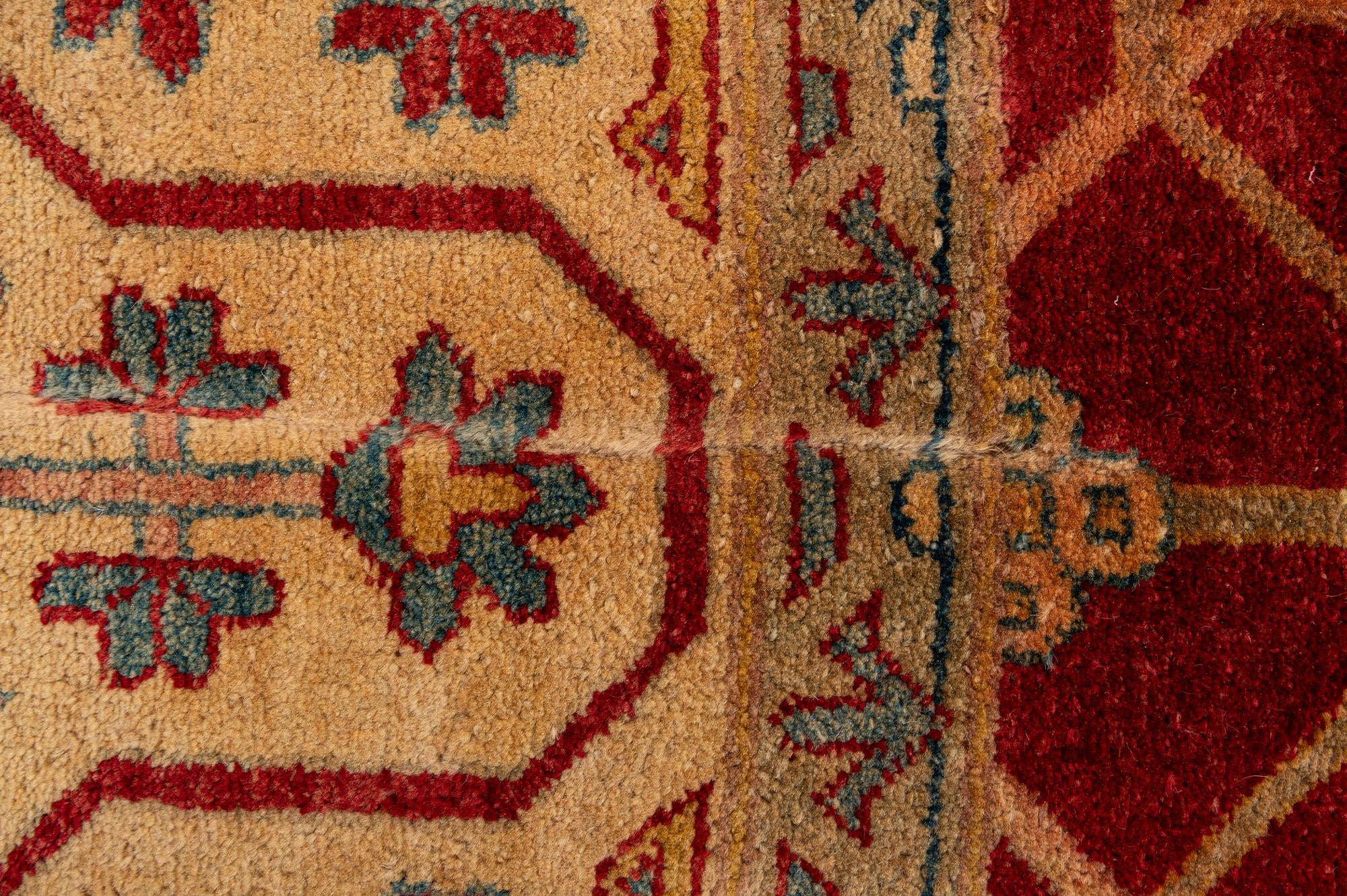 6' 6 x 10' Hand Knotted Ziegler Wool Rug