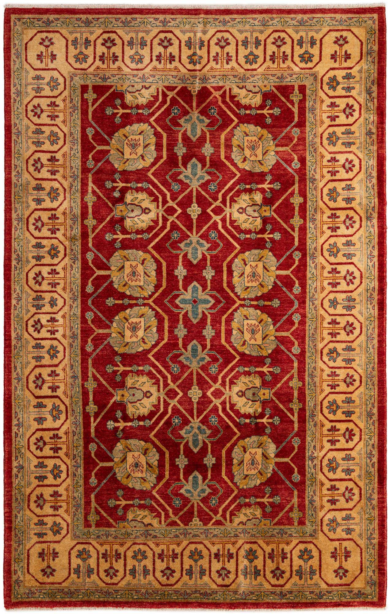 6' 6 x 10' Hand Knotted Ziegler Wool Rug
