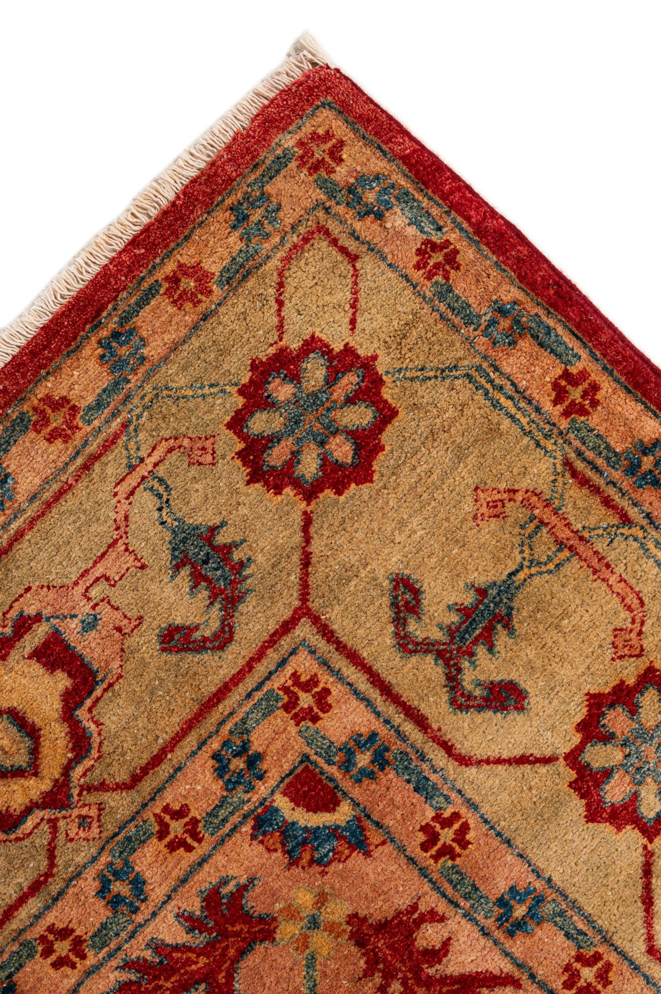 5' 6 x 8' 5 Hand Knotted Ziegler Wool Rug