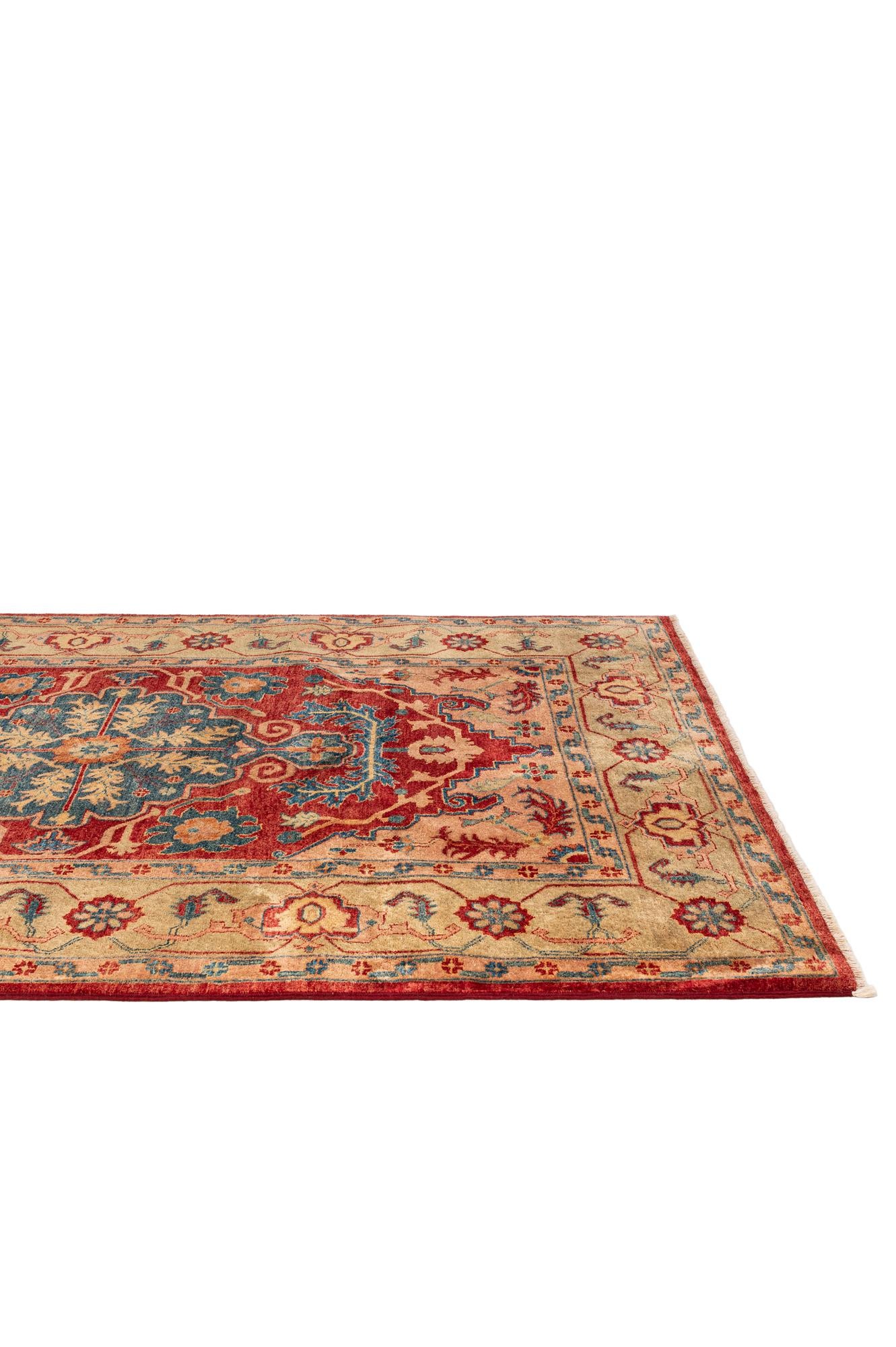 5' 6 x 8' 5 Hand Knotted Ziegler Wool Rug