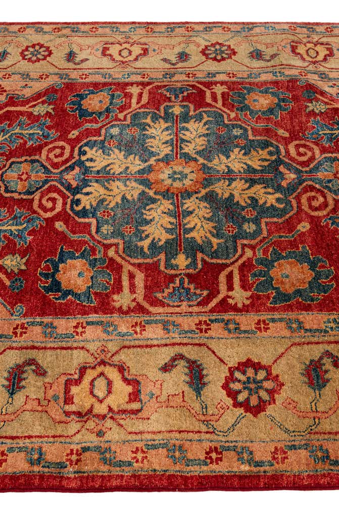 5' 6 x 8' 5 Hand Knotted Ziegler Wool Rug