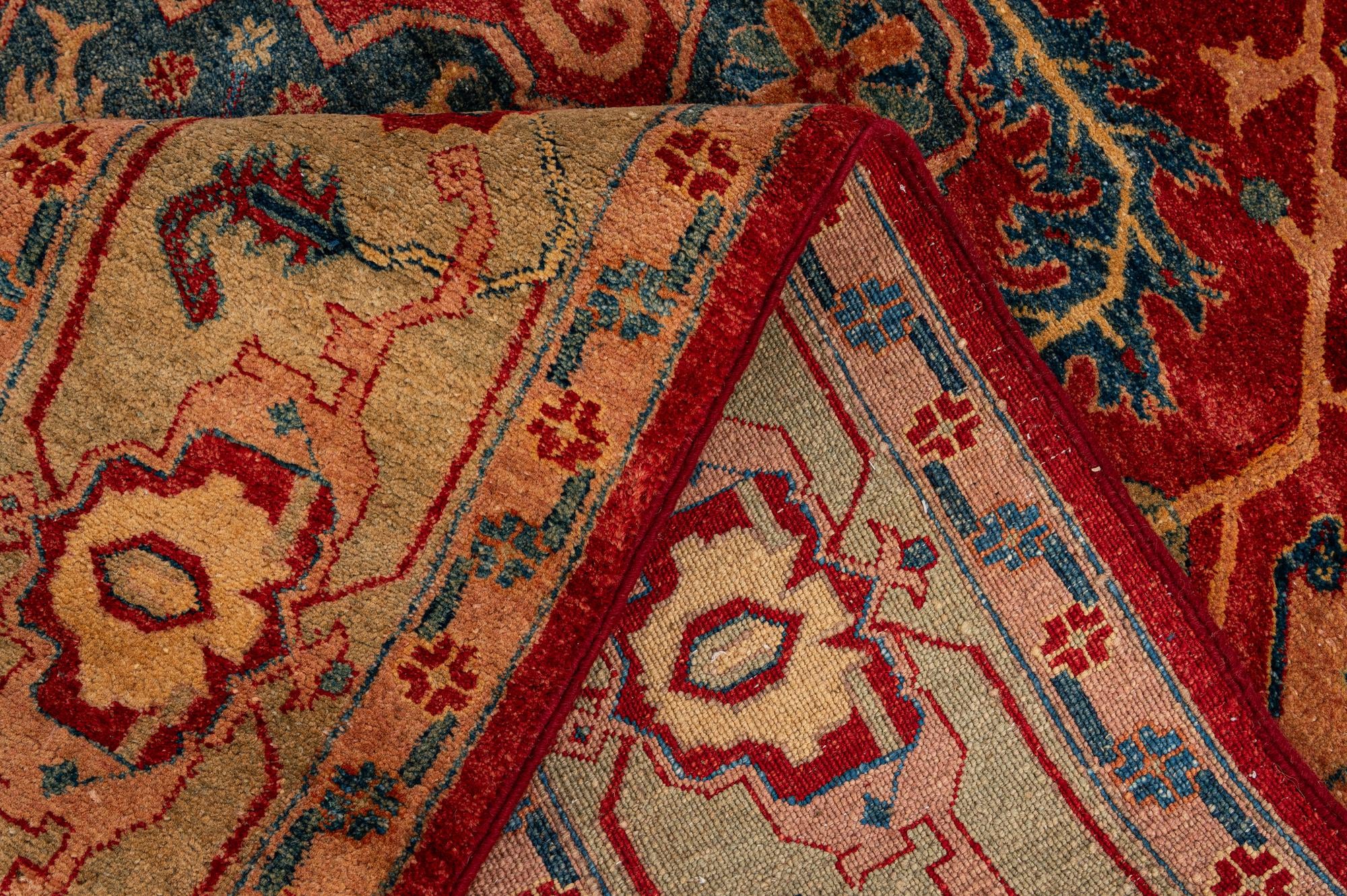 5' 6 x 8' 5 Hand Knotted Ziegler Wool Rug