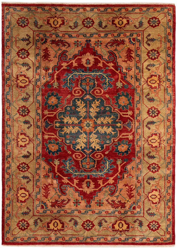 5' 6 x 8' 5 Hand Knotted Ziegler Wool Rug