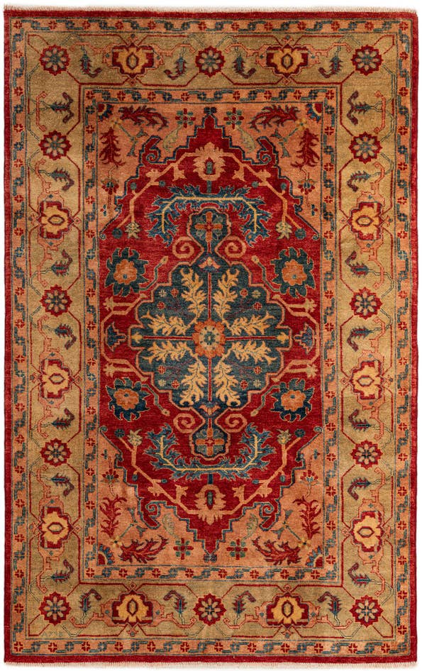 Detail image of 5' 6 x 8' 5 Hand Knotted Ziegler Wool Rug
