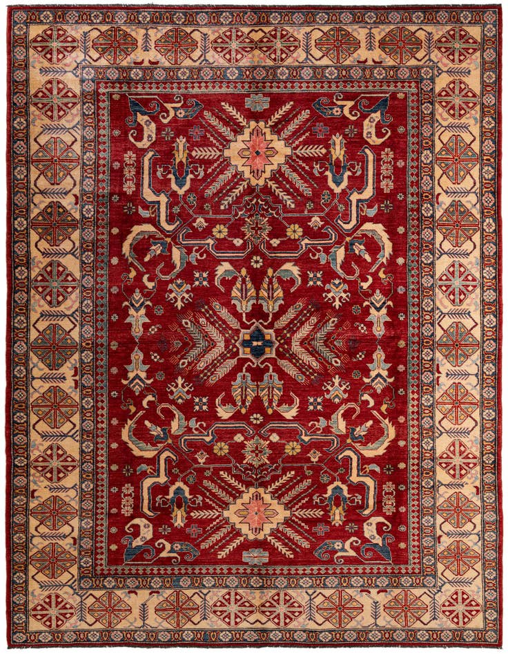 Detail image of 8' 11 x 12' 9 Hand Knotted Ziegler Wool Rug