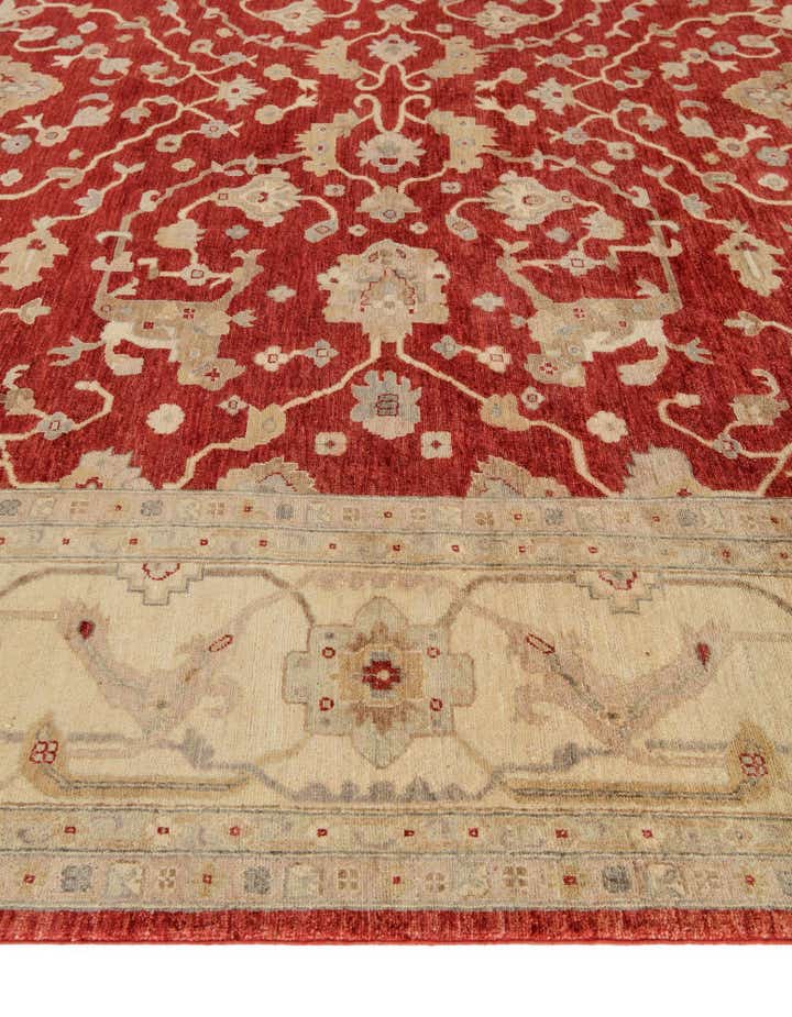 11' 11 x 17' 7 Hand Knotted Ziegler Wool Rug