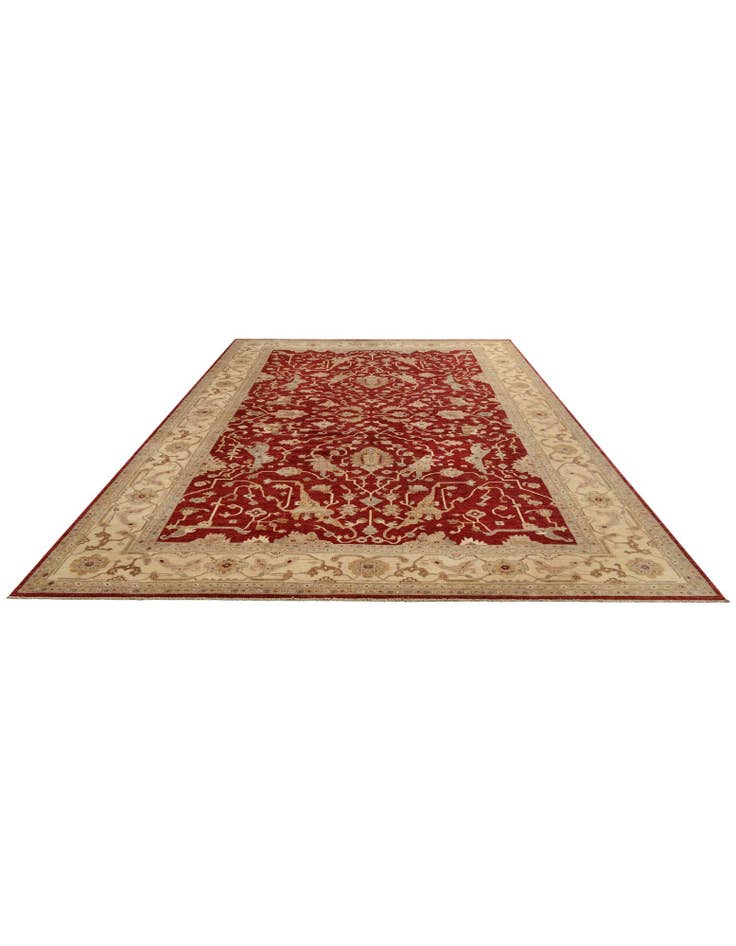 Detail image of 11' 11 x 17' 7 Hand Knotted Ziegler Wool Rug