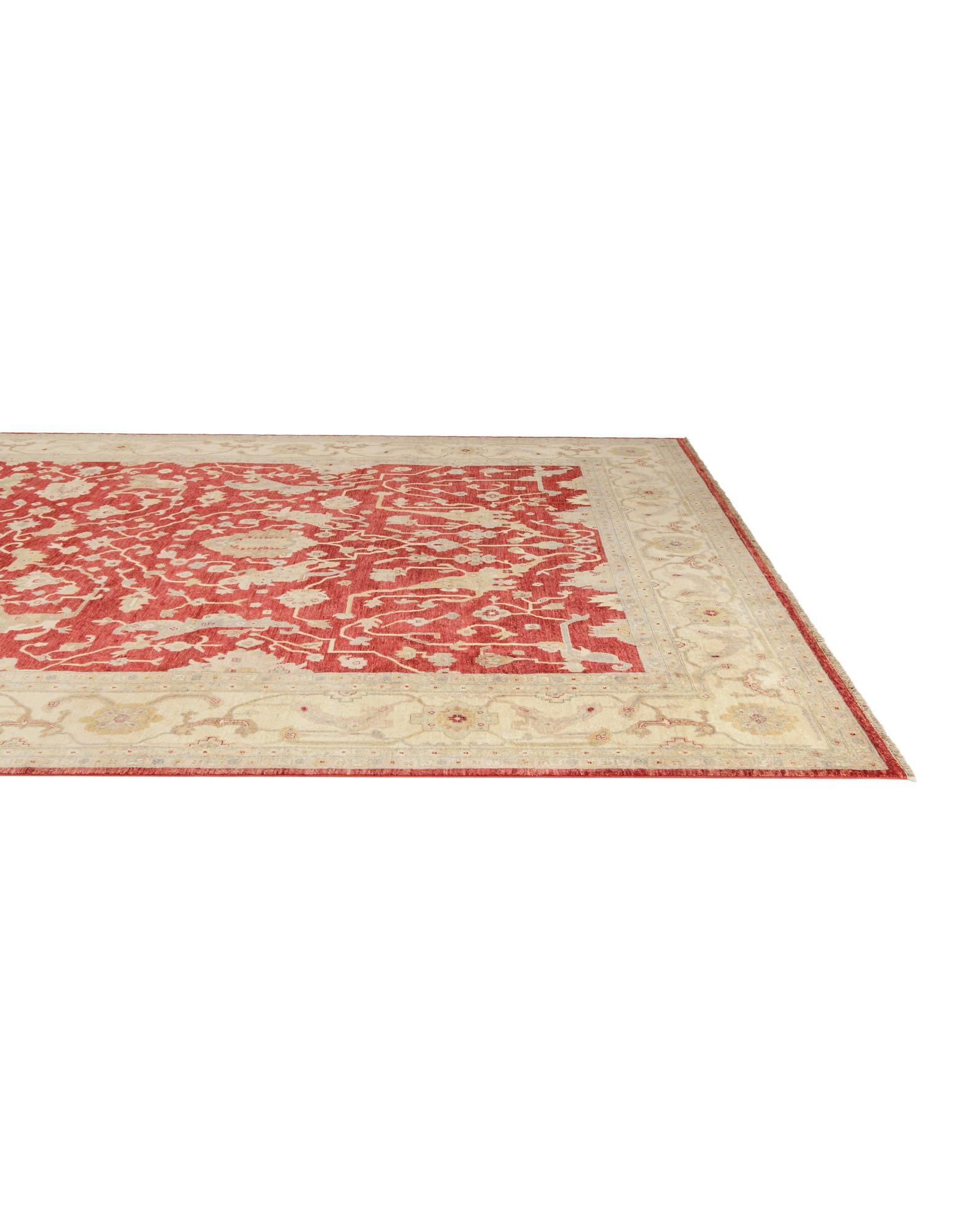 11' 11 x 17' 7 Hand Knotted Ziegler Wool Rug