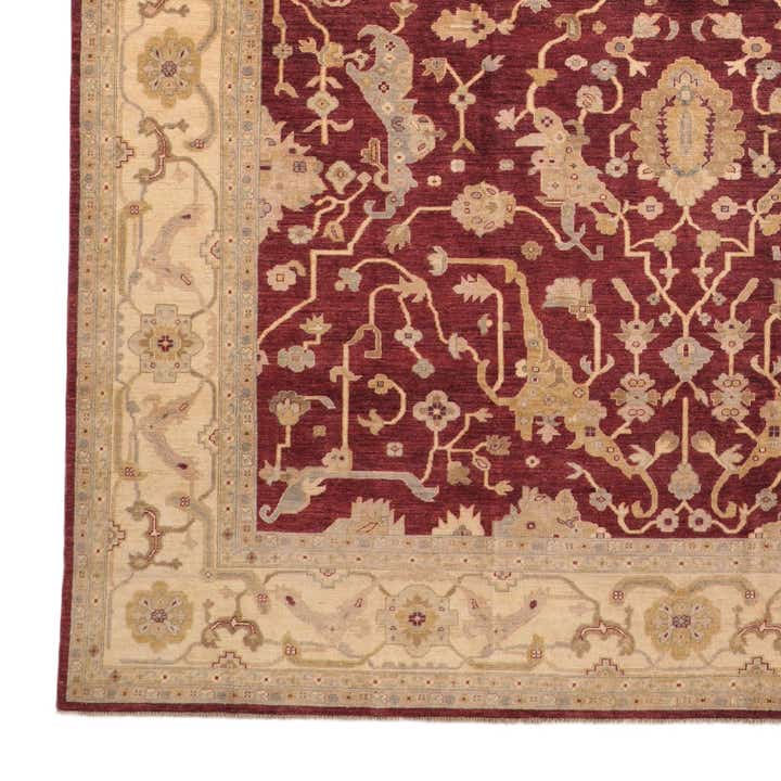 11' 11 x 17' 7 Hand Knotted Ziegler Wool Rug