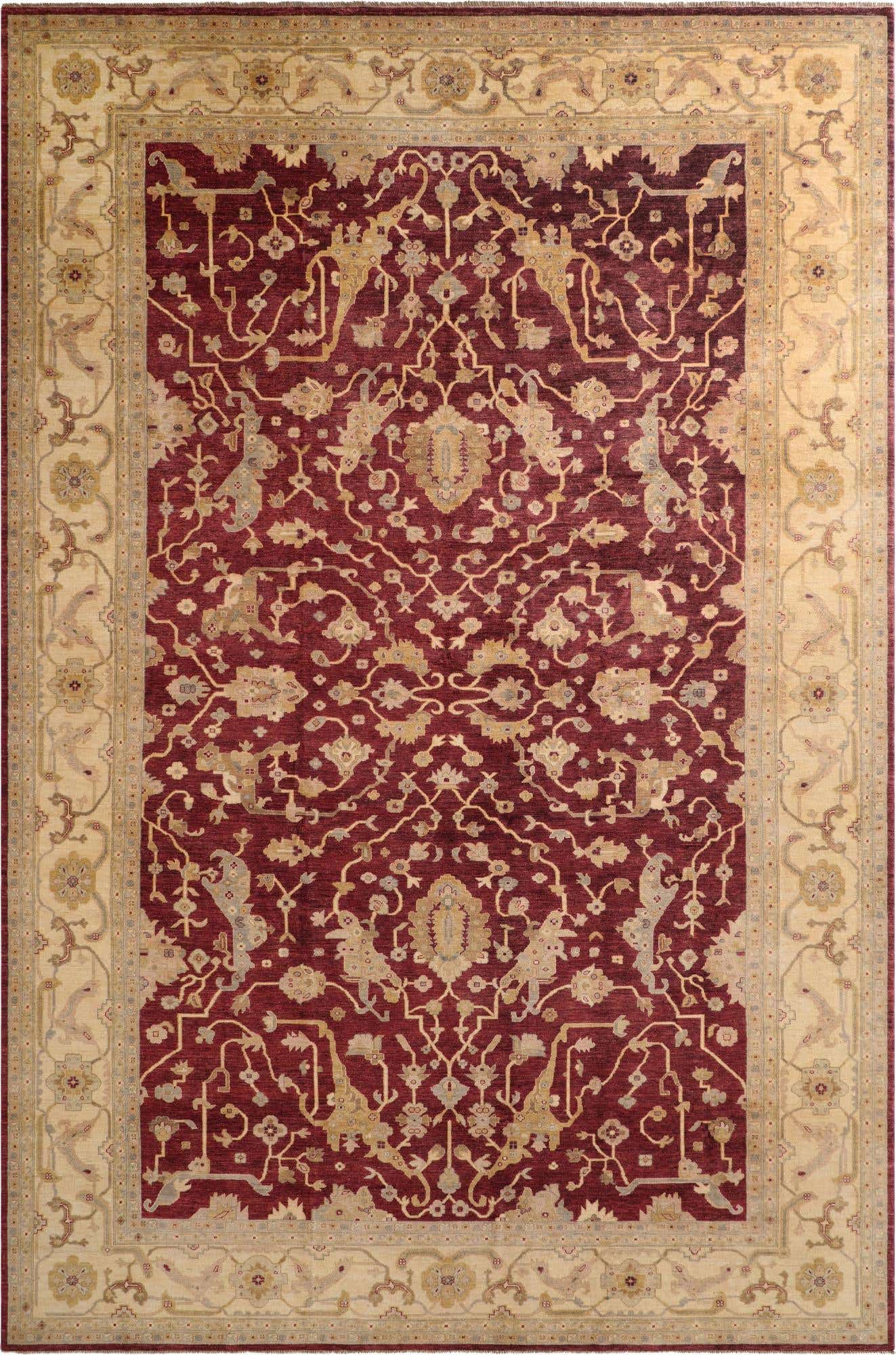 11' 11 x 17' 7 Hand Knotted Ziegler Wool Rug