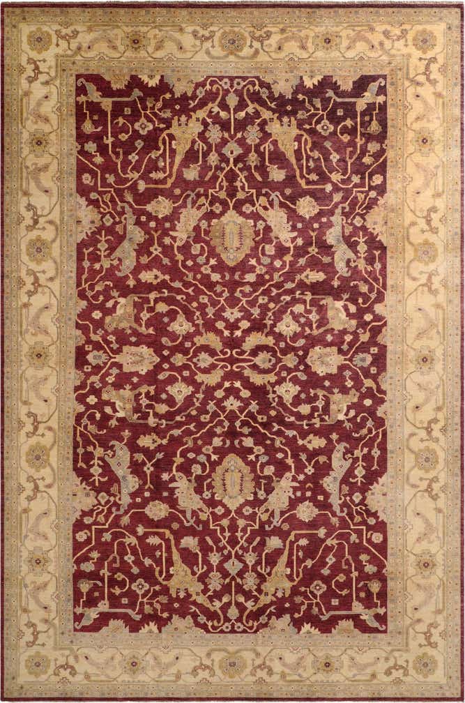 11' 11 x 17' 7 Hand Knotted Ziegler Wool Rug