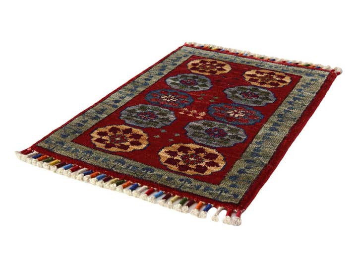 1' 6 x 2' 1 Hand Knotted Ziegler Rug