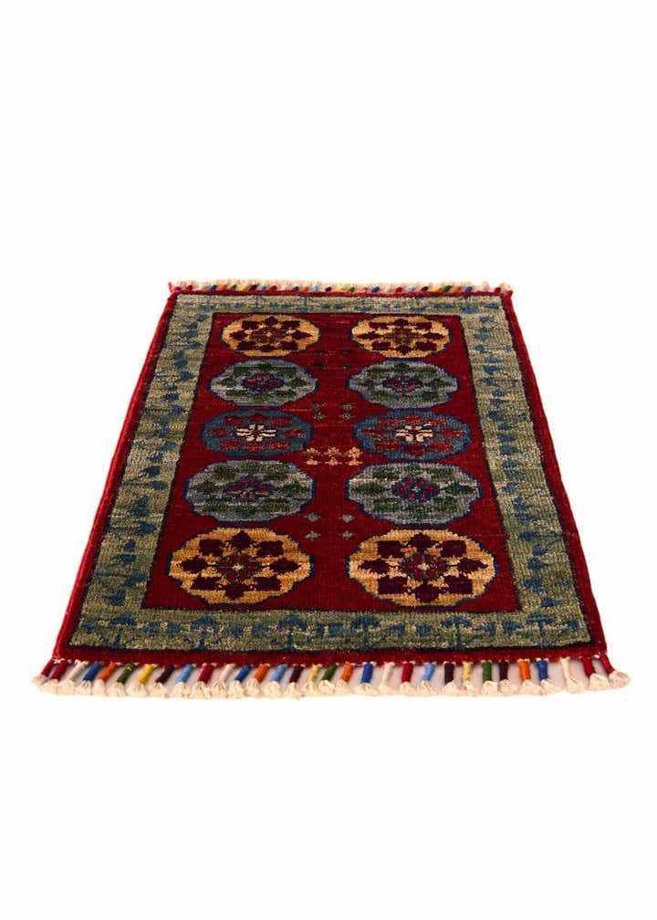 1' 6 x 2' 1 Hand Knotted Ziegler Rug