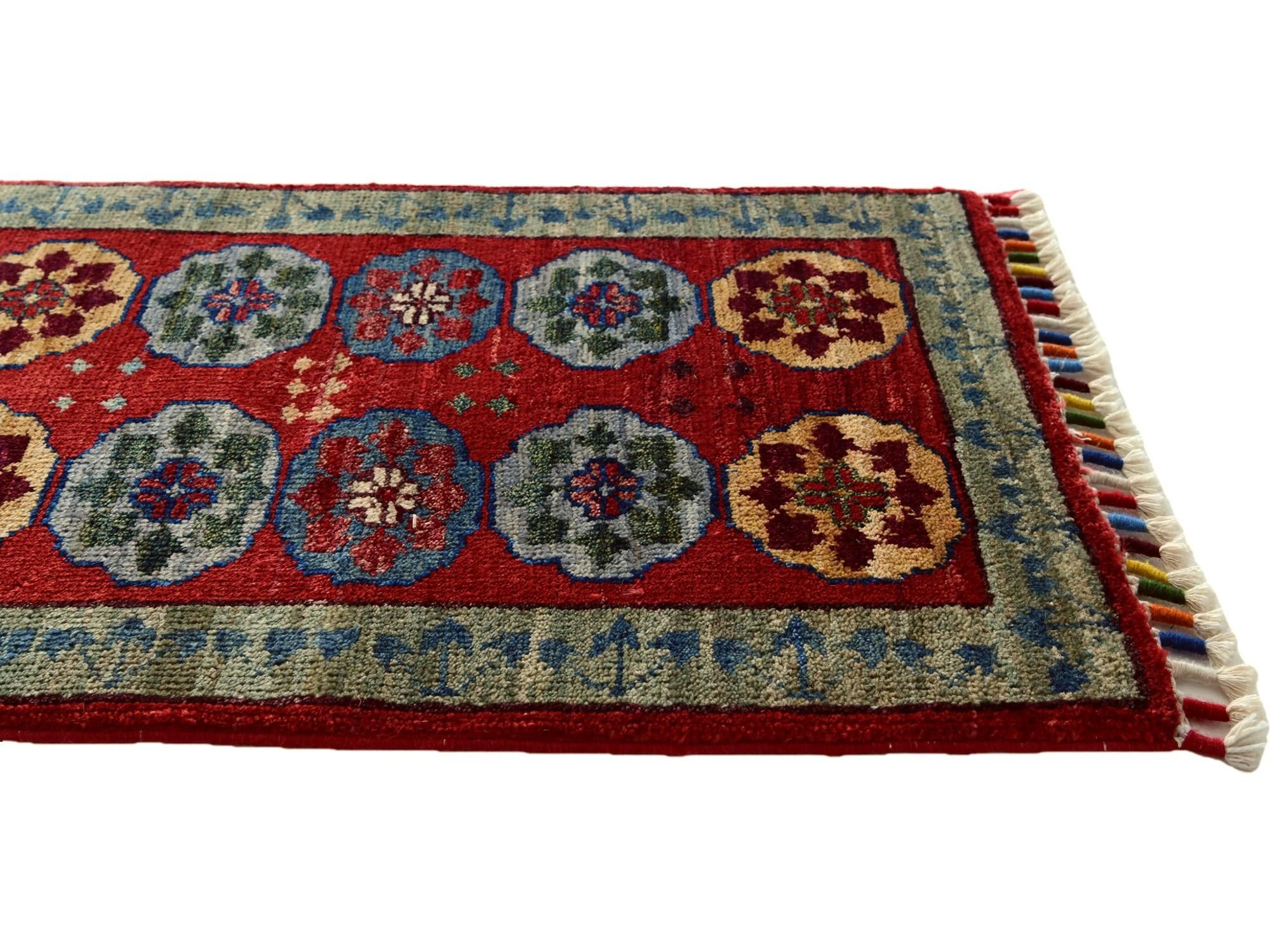 1' 6 x 2' 1 Hand Knotted Ziegler Rug