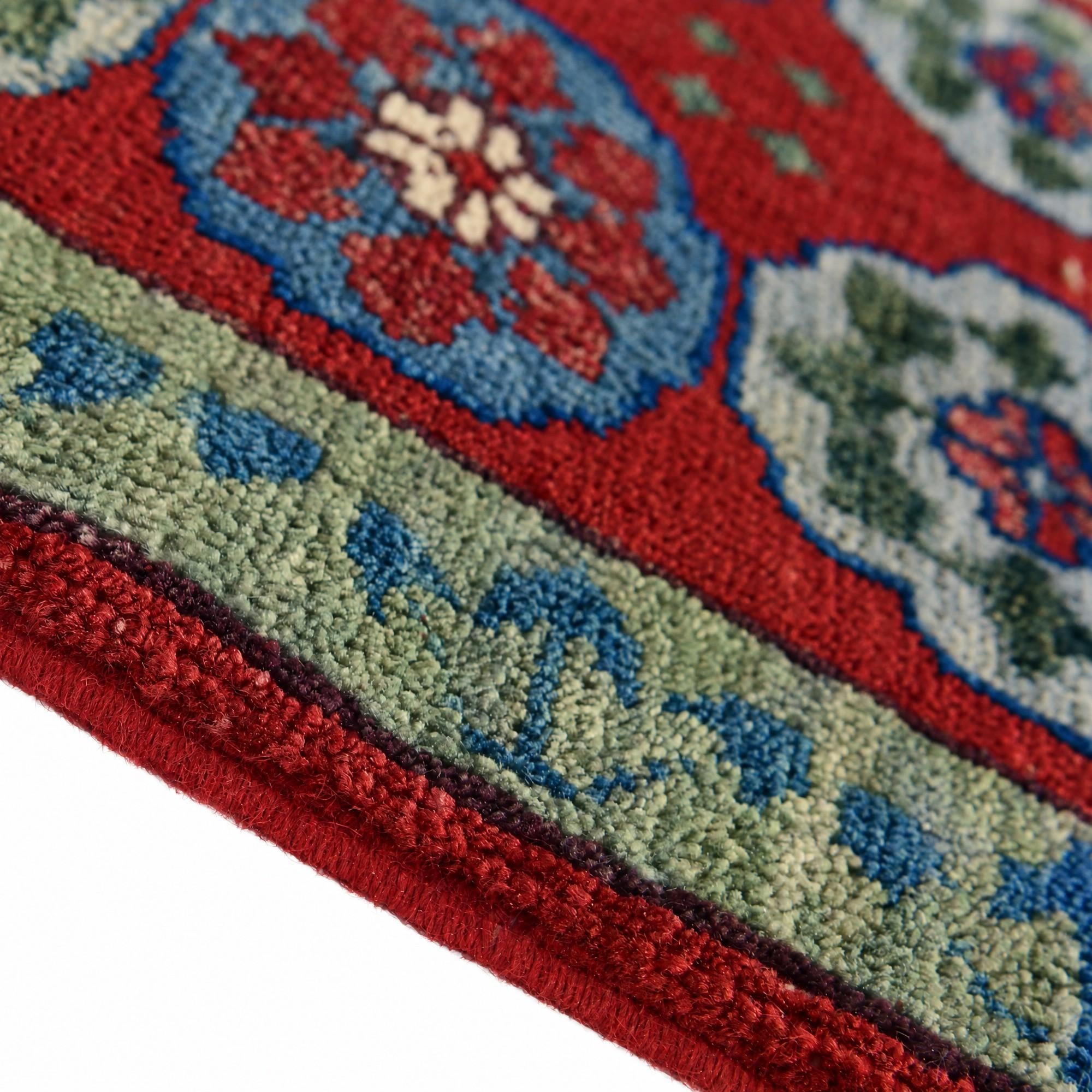 Detail image 8 of 12: 1' 6 x 2' 1 Hand Knotted Ziegler Rug