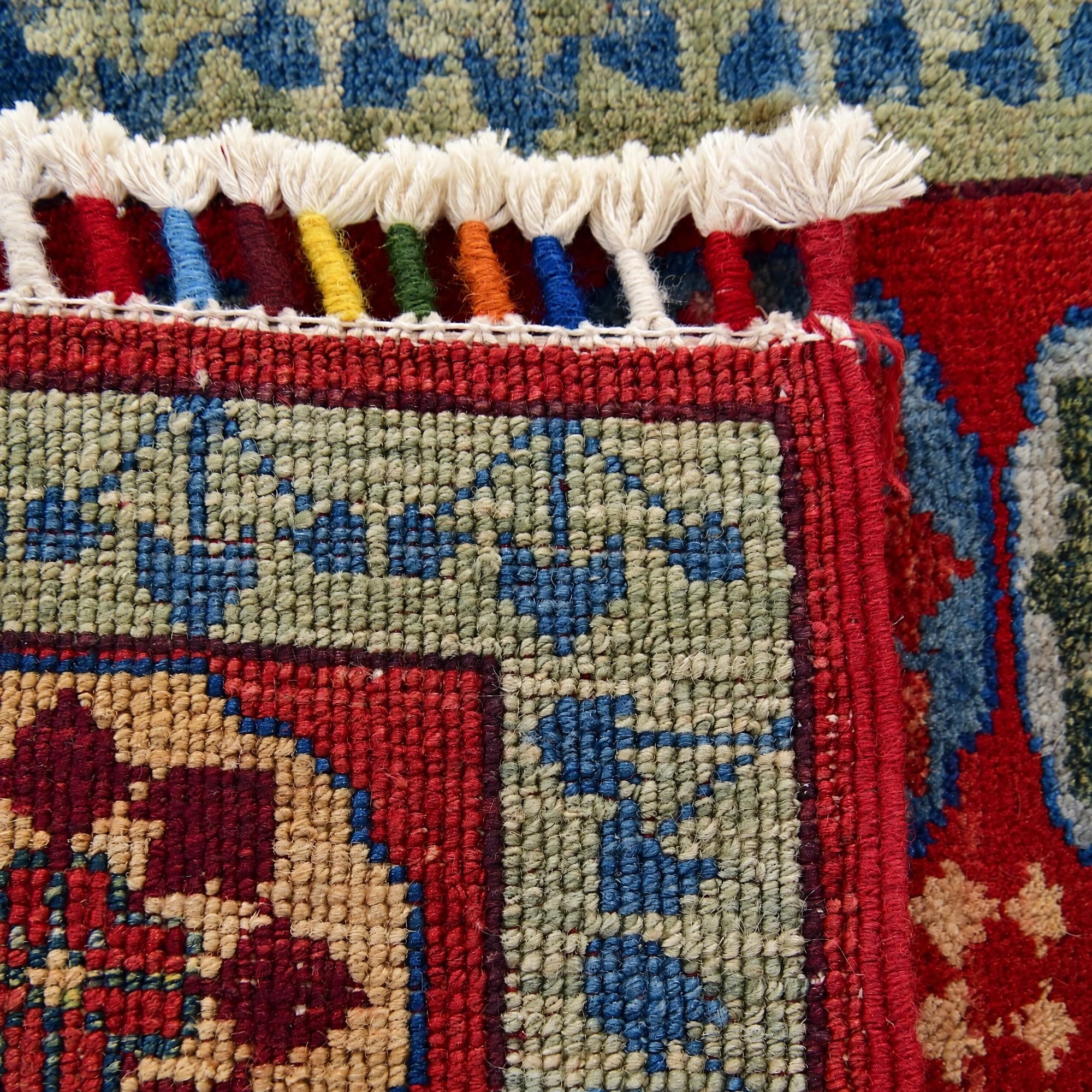 Detail image 12 of 12: 1' 6 x 2' 1 Hand Knotted Ziegler Rug