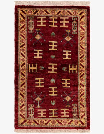 3' 5 x 5' 6 Hand Knotted Ziegler Wool Rug