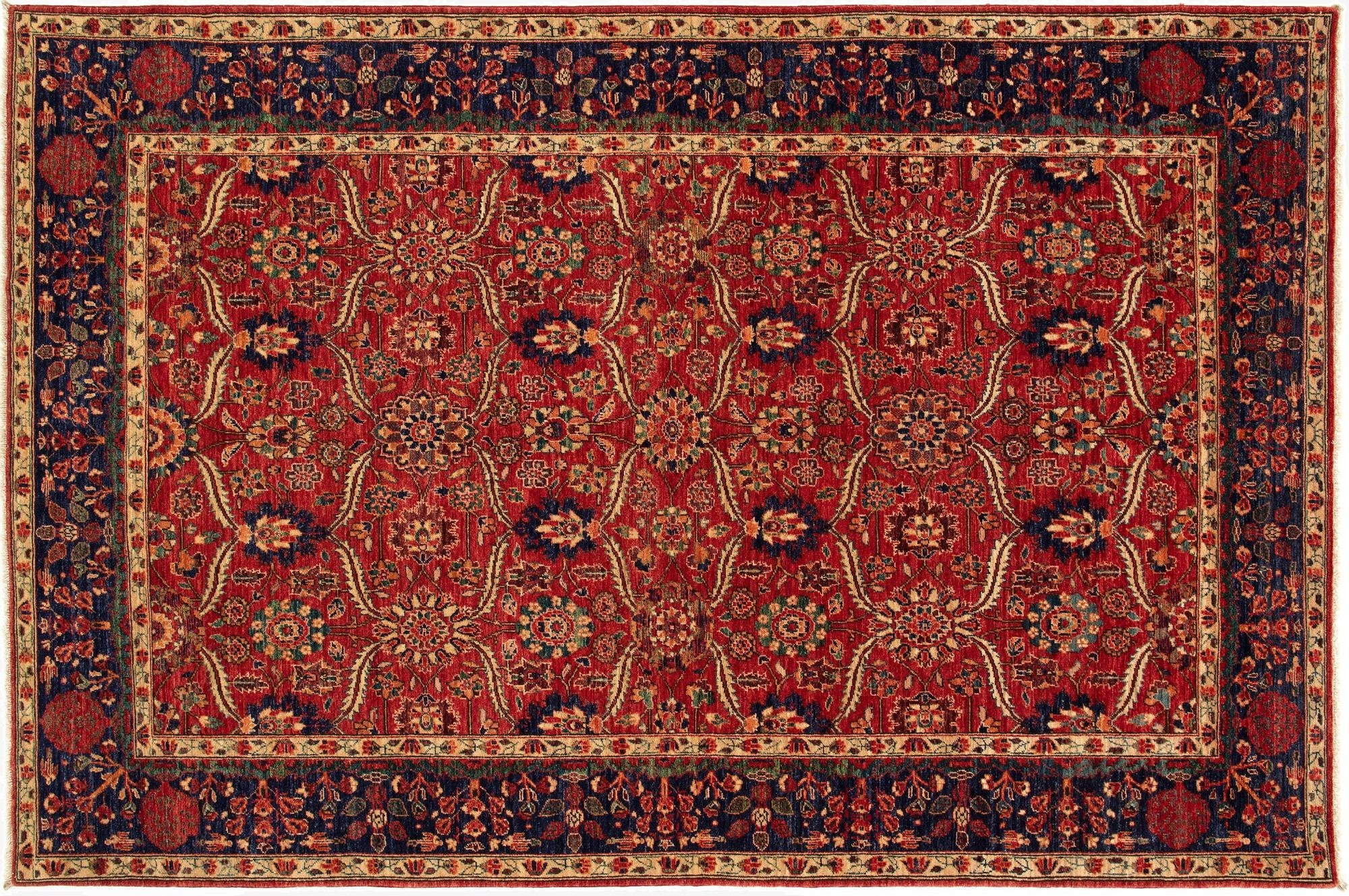 5' 10 x 9' 1  Hand Knotted Ziegler Rug