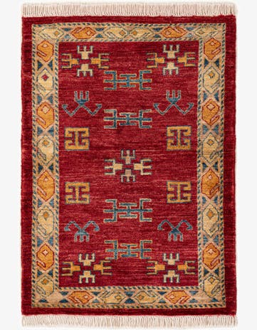 2' 9 x 3' 9 Hand Knotted Ziegler Wool Rug