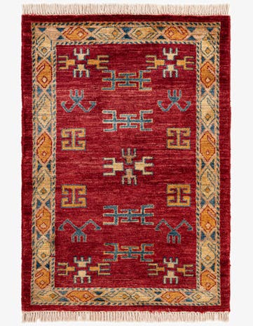 2' 8 x 3' 9 Hand Knotted Ziegler Wool Rug