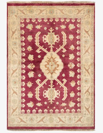 5' 3 x 7' 5 Hand Knotted Ziegler Wool Rug