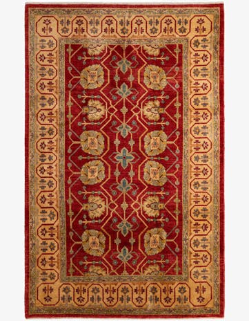 6' 6 x 10' Hand Knotted Ziegler Wool Rug