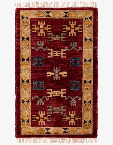 2' 5 x 3' 6 Hand Knotted Ziegler Wool Rug