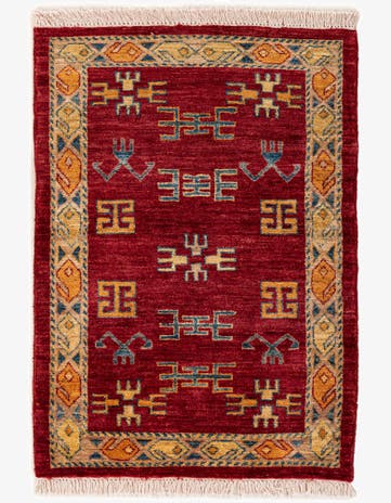 2' 9 x 3' 9 Hand Knotted Ziegler Wool Rug