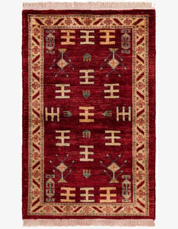 3' 3 x 5' 1 Hand Knotted Ziegler Wool Rug