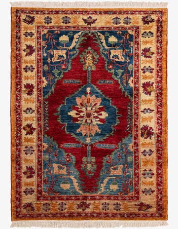 5' x 6' 10 Hand Knotted Ziegler Wool Rug