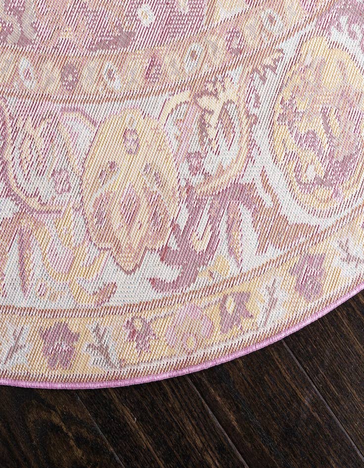 Detail image of 8' x 8' Aqua Round Rug